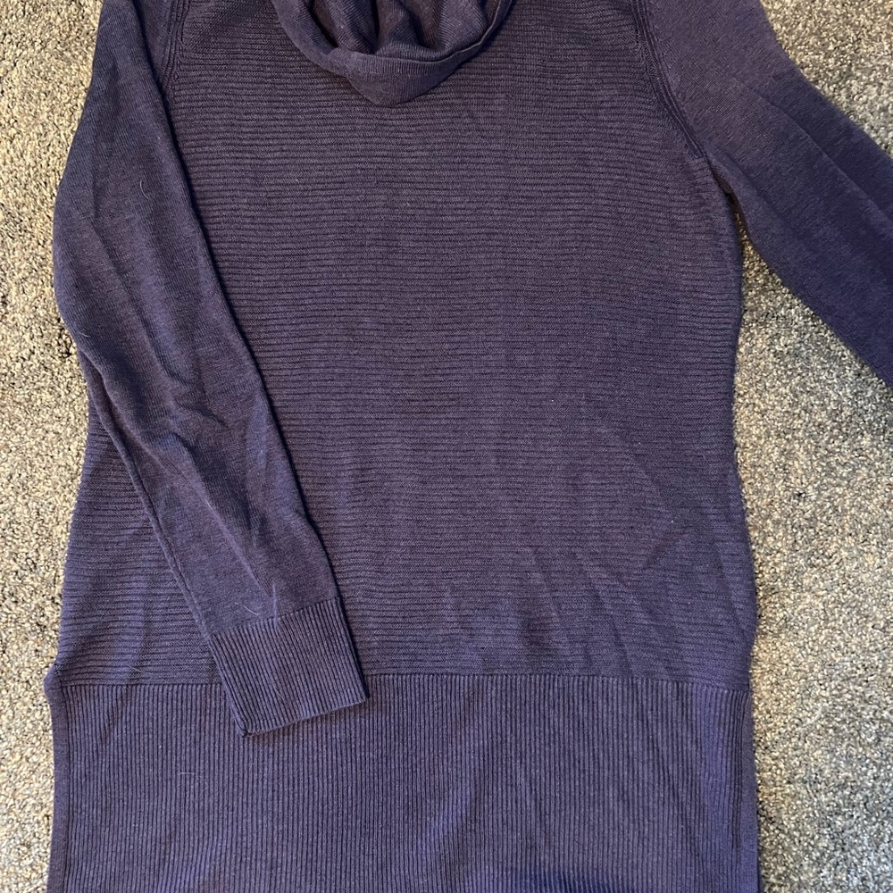 Adrienne Vittadini Deep Purple Knit Top